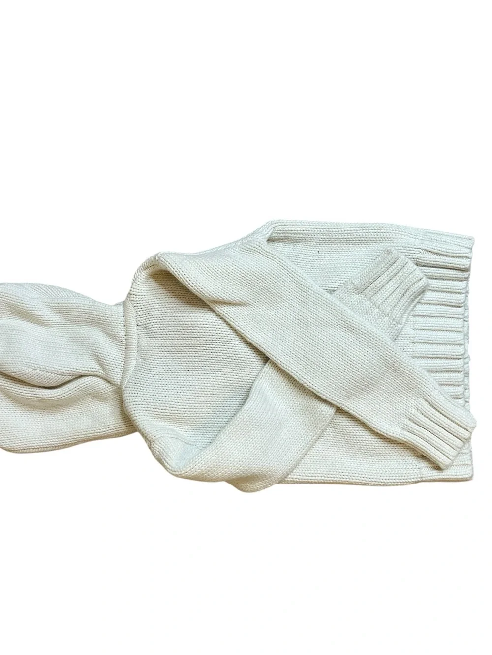 Ralph Lauren PoloCream Knit Zip-Up Sweater Hoodie Sz 4T